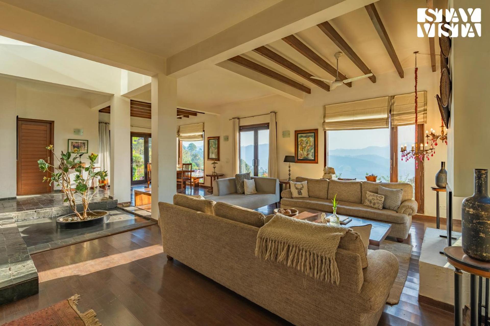 Stayvista At Hillcrest Villa With Valley View, Bonfire And Heater Касаули Экстерьер фото